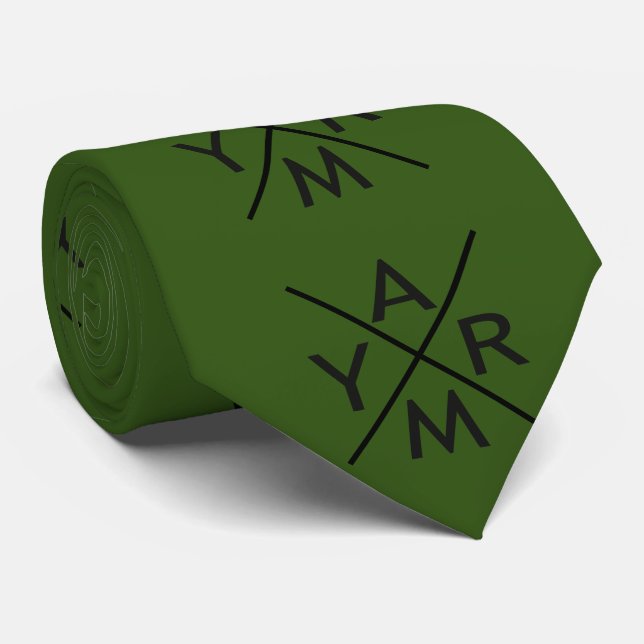 Gravata Exército É A Palavra. (Rolled)