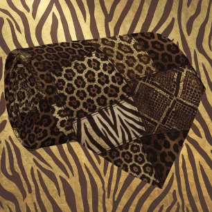 Gravata Exótica   Estampa de Animal Selvagem Afric
