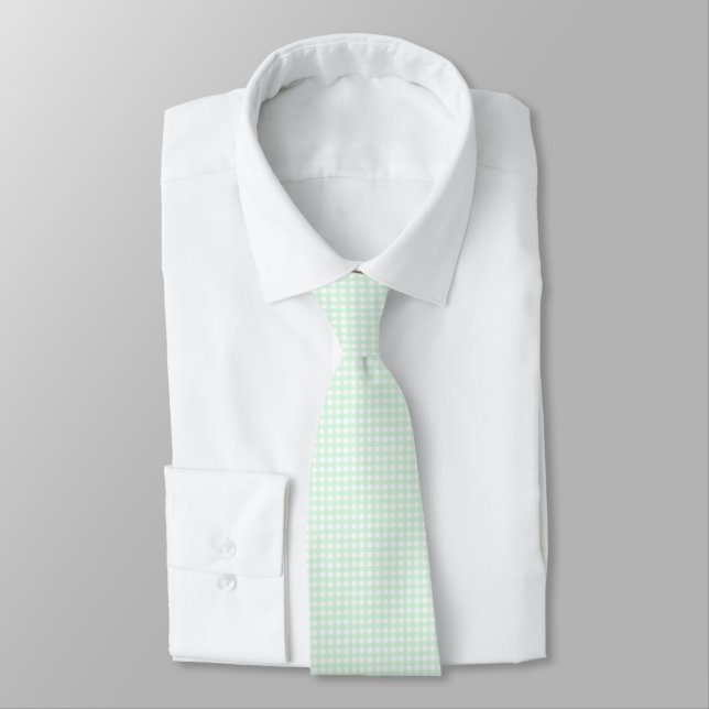 Gravata F & L Green Gingham (Amarrado)