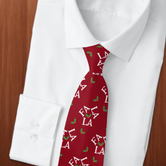 Gravata Fa La Festiva Holly Christmas (Criador carregado)