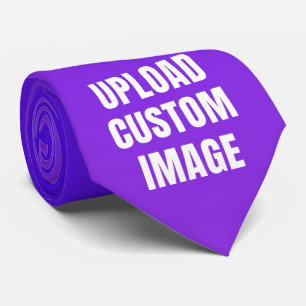 Gravata Faça upload de 2 imagens personalizadas - Adicione