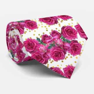 Gravata faixa de rosas