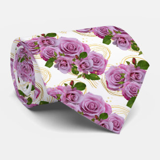 Gravata faixa de rosas