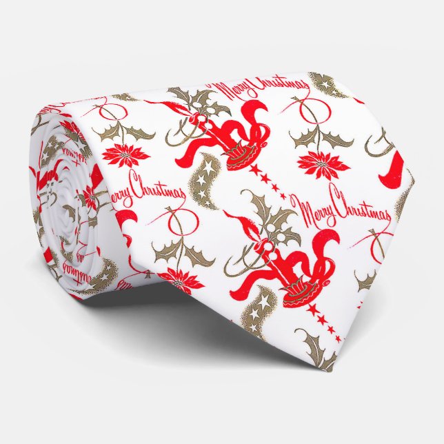 Gravata Falln Vintage - Velas de Natal Feliz (Rolled)