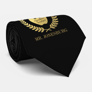 Gravata Falso feito sob encomenda do preto do professor do