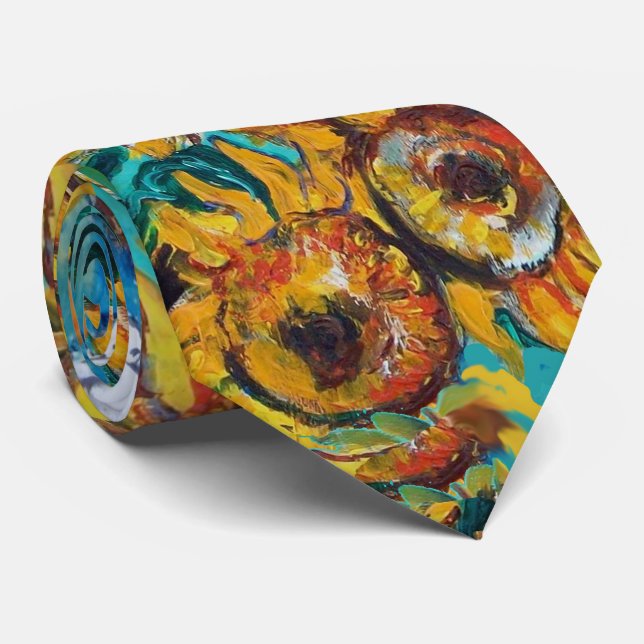 GRAVATA FANTASIA EM AZUL TURCO (Rolled)