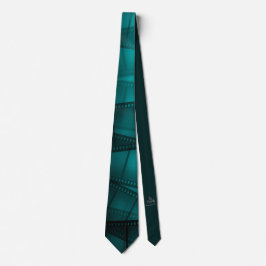 Gravata Fantasy Cels Teal Cinema Necktie