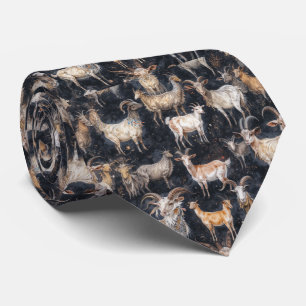 Gravata Fantasy Goat Fazenda Animal