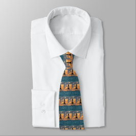 Gravata Farol Americano de Calçado Flórida Keys Mens Tie