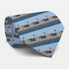 Gravata Farol Sheffield Island, Connecticut Mens Tie