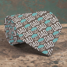Gravata Father's Day Dad Pattern Necktie Tie