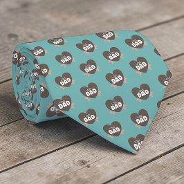 Gravata Father's Day Dad Pattern Necktie Tie