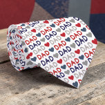 Gravata Father's Day Dad Pattern Necktie Tie<br><div class="desc">Father's Day Dad Pattern Necktie: Celebrate Dad with this stylish and unique necktie. Featuring a vibrant pattern,  this tie is the perfect gift to show your appreciation for the super dad in your life. It's a thoughtful and memorable present for any Father's Day occasion.</div>