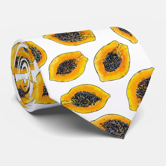 Gravata Fatias de Papaya (Rolled)