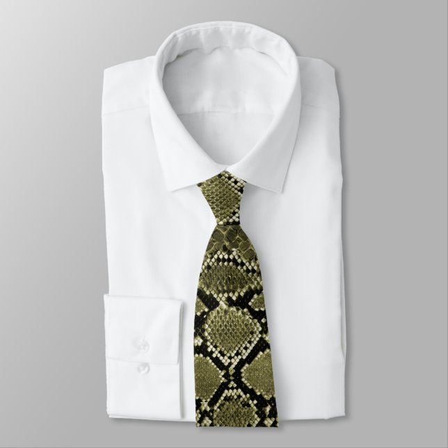 Gravata Faux Cobra Skin Tie (Amarrado)
