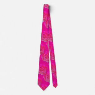 Gravata Favor de presente floral rosa vintage cor quente