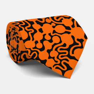Gravata Fazenda Ant Perpétua v2 - Laranja e Preto