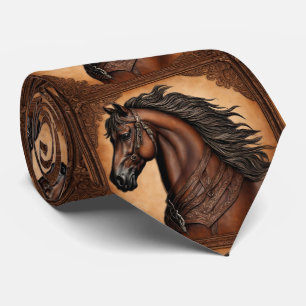 Gravata Fazenda Ranhura Oeste Equestre Castanho Equestre