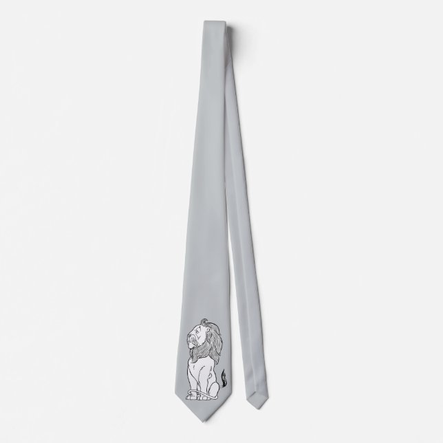 Gravata Feiticeiro de Oz, Leão Covarde Brave (Frente)