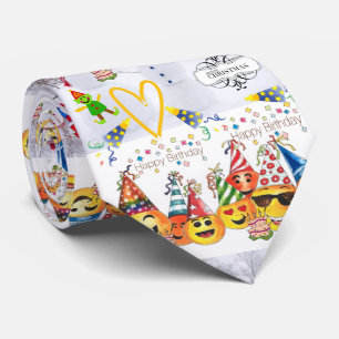 Gravata Feliz Aniversário Feliz Tie de Natal,