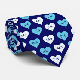 Gravata Feliz Dia de os pais Formas de Coração Pai Amor