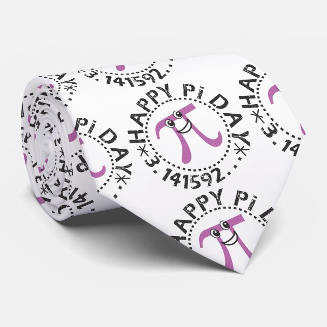 Gravata Feliz Dia de Pi Legal © (Rolled)