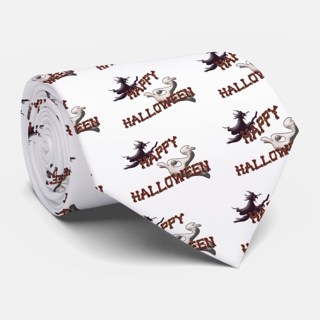 Gravata Feliz Halloween (Rolled)