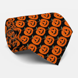 Gravata Feliz Halloween Jack O Lanterna Arte Ilustrativa