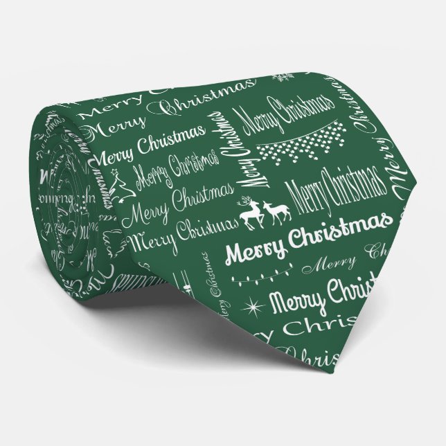 Gravata Feliz Natal (Rolled)