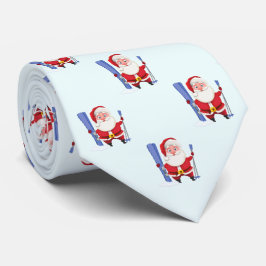 Gravata Feliz Natal para Papais noeis de esqui