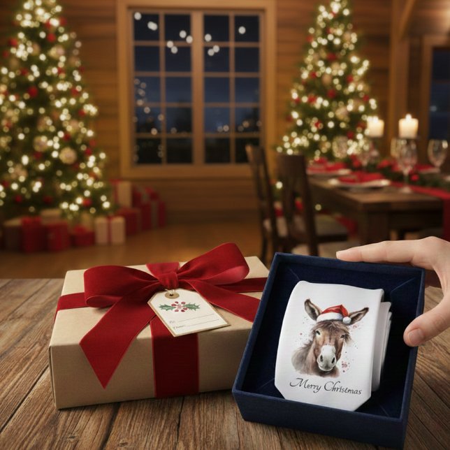 Gravata Feliz Pequeno Cachorro de Natal, personalizado (Criador carregado)