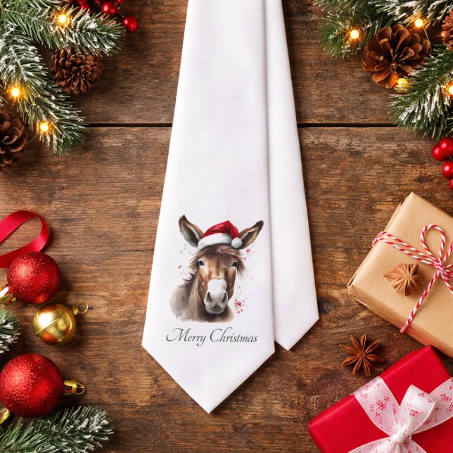 Gravata Feliz Pequeno Cachorro de Natal, personalizado (Criador carregado)