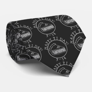 Gravata Feliz Pi dia, chalkboard pie tie