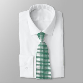 Gravata Feriado Clássico Clássico de Xadrez Gingham Verde
