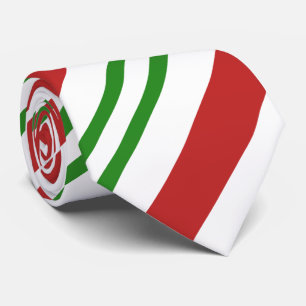 Gravata Feriado de Natal Verde Vermelho com Stripe de Pepp
