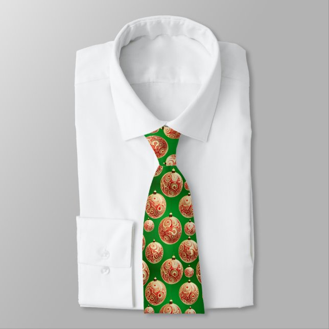 Gravata Feriado Vermelho e Verde (Amarrado)