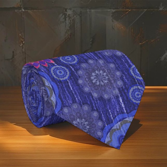 Gravata Fibras dispersas florais de Berry texturizadas (Criador carregado)