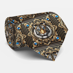 Gravata Fierce Tiger Moda Masculina para Homens