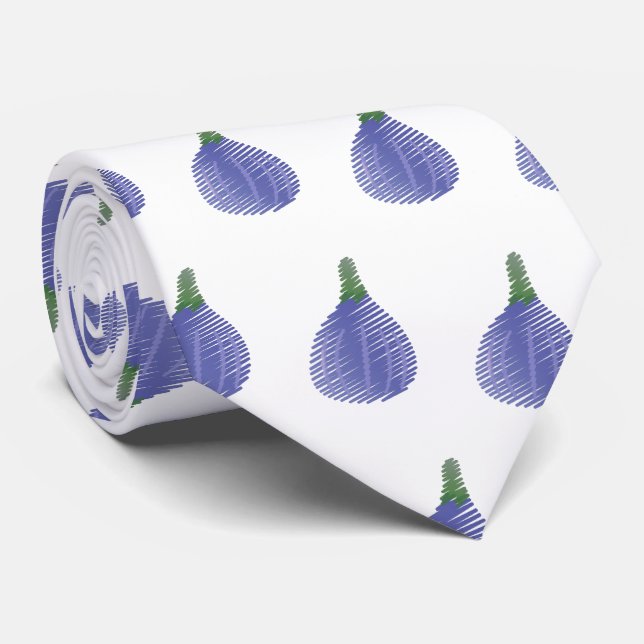Gravata Fig Roxo Escrito (Rolled)