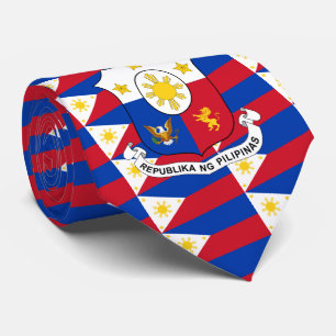 Gravata Filipino Flag & Casaco de Arms, Flag das Filipinas