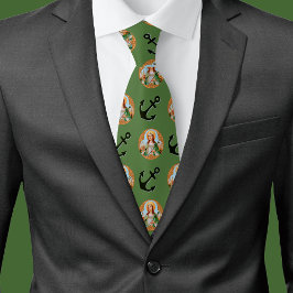 Gravata Filomena (BK 005) e âncora de fé