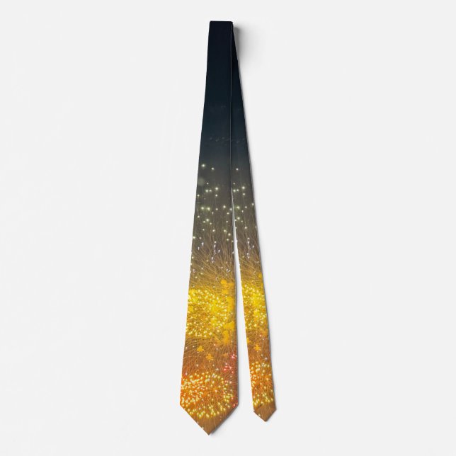 Gravata Fireworks Photo Necktie  (Frente)