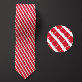Gravata Flag of Bahrain Pattern Necktie destaca o nat