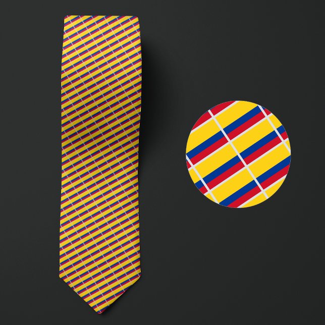 Gravata Flag of Colombia Pattern (Criador carregado)