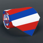 Gravata Flag Schleswig-Holstein Tie<br><div class="desc">Amarra com pavilhão de Schleswig-Holstein; design com tricolor horizontal de vermelho,  branco e azul</div>
