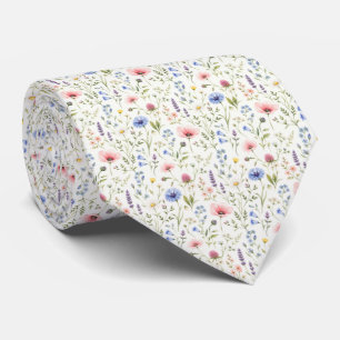 Gravata Flaires Silvestres Rosa Azul Roxo Padres Casamento