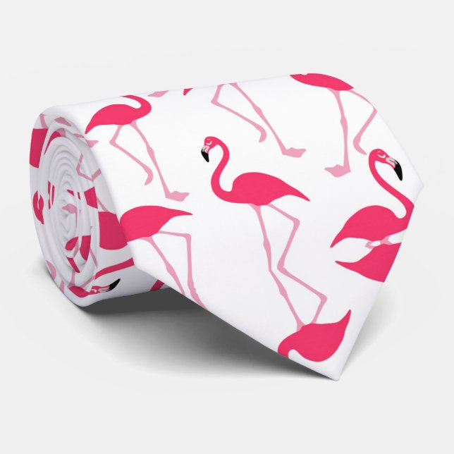 Gravata Flamingo Neck Tie (Rolled)