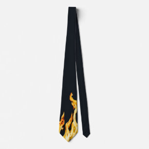 Gravata Flammen - Flamme - Chama Chama Chama Feuer Blue