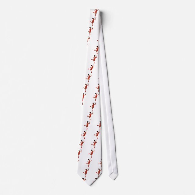 Gravata flaper preto sequencial vermelho (Frente)