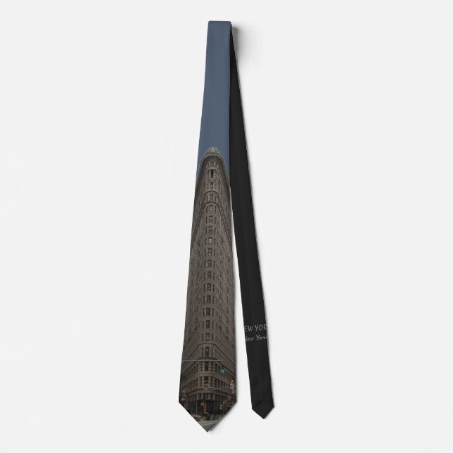 Gravata Flatiron Building Tie NY City Souvenir Necktie (Frente)